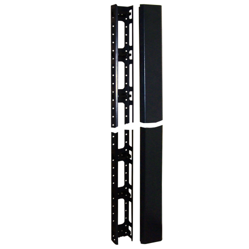 Кабельный органайзер вертикальный, для шкафов Business, металл, 2 шт., черный